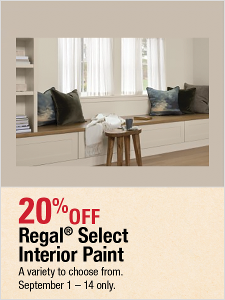 20% Off Regal Select Interior Paint